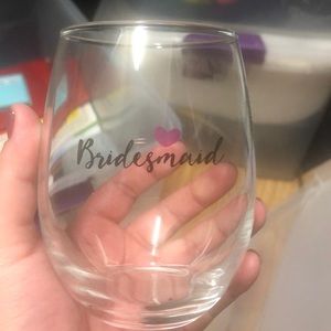 Bridesmaids glass cup